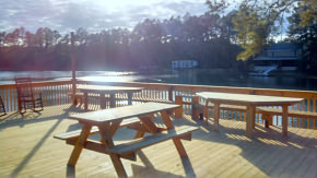 Social hall lakeview deck